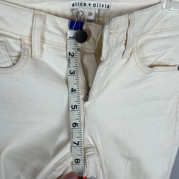 Alice+Olivia, Skinny Off-White Denim, NWOT - Picture 6 of 16